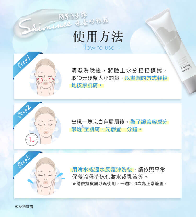 簡單3步驟 保養好輕鬆 使用方法